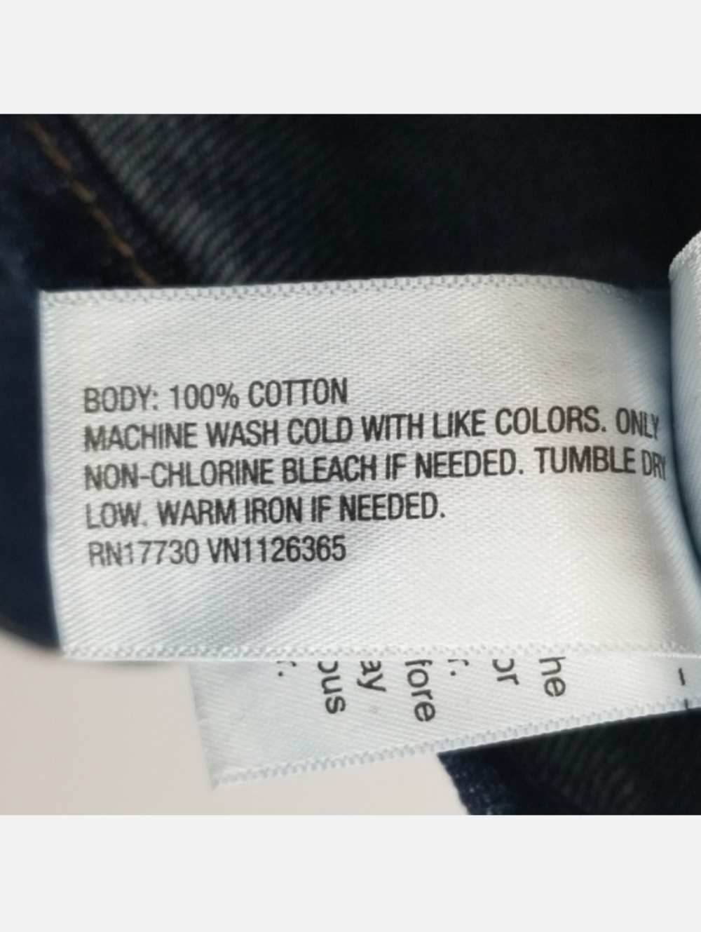 Universal Thread Dark Wash Tailored Button-Up Denim Shirt - Picture 6 of 6